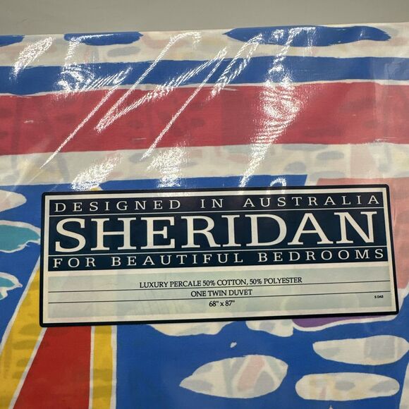 KEN DONE Vtg Iconic Sydney Harbour Bridge Sheridan duvet cover twin 68x87” NIP - Picture 2 of 5